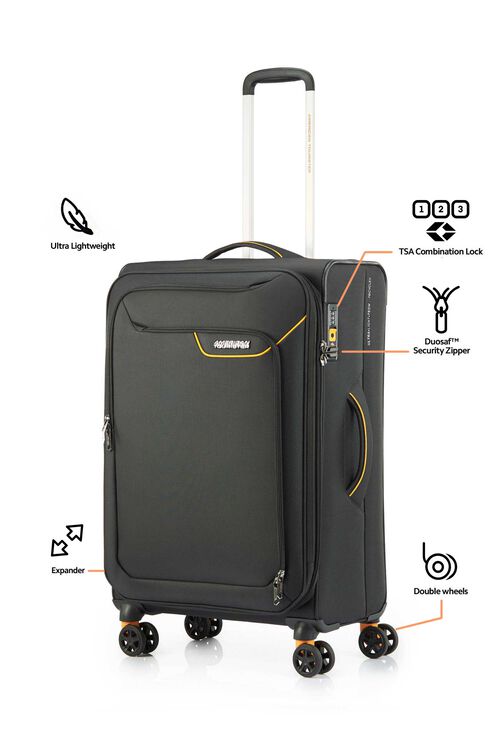 American tourister double zipper top