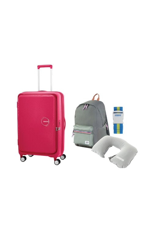 Spinner 75/28 TSA + Backpack + Luggage Strap + Travel Pillow  hi-res | Samsonite