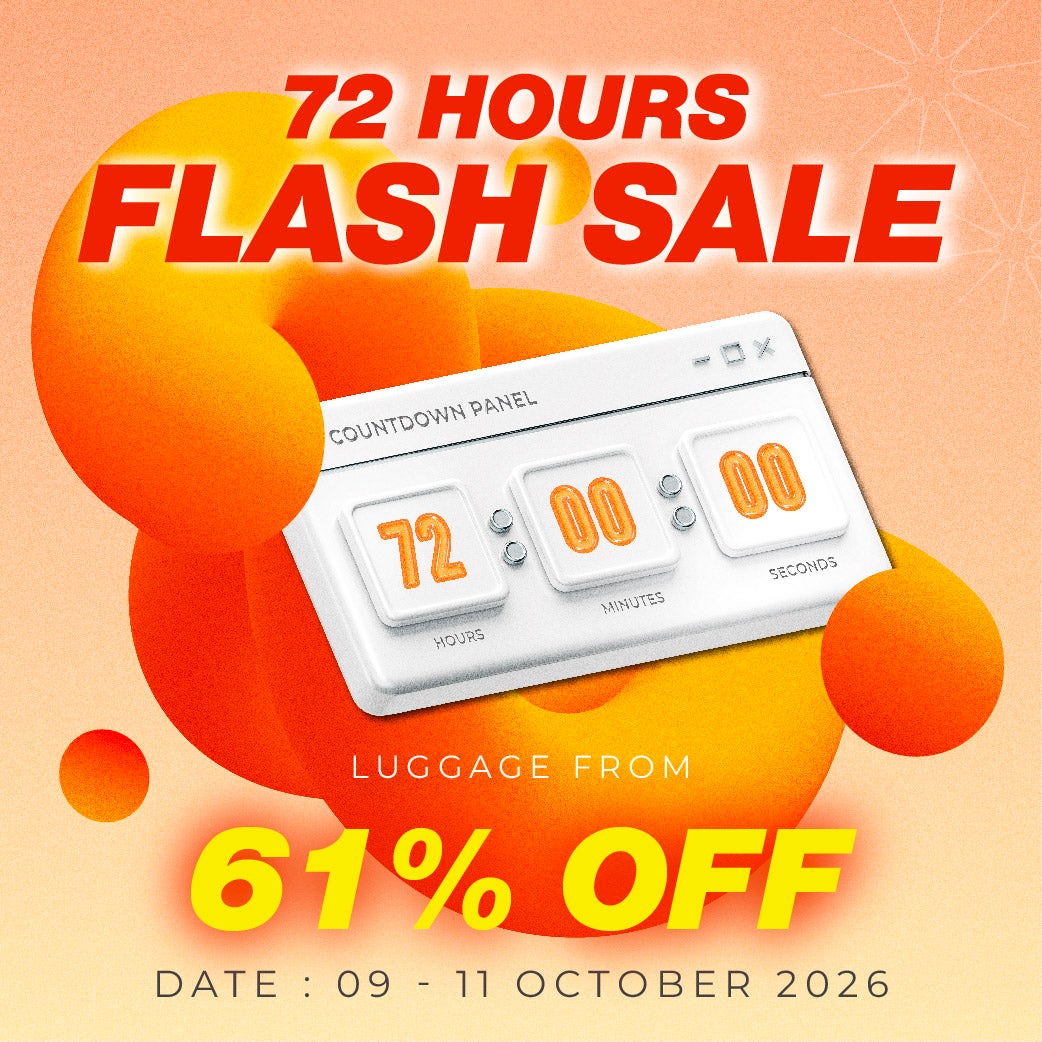 【Online Exclusive】72hrs flash sale luggage 61% off